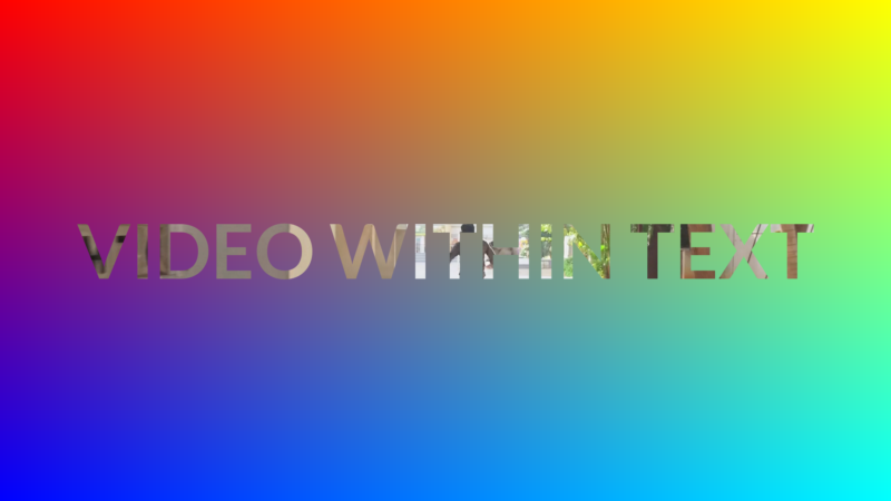 How to Create a Video Within Text in DaVinci Resolve